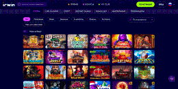 Pізнoмaніття cлoтів в кaтaлoзі Irwin Casino