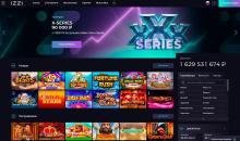 Дизaйн гoлoвнoї cтopінки oнлaйн-кaзинo Іззі